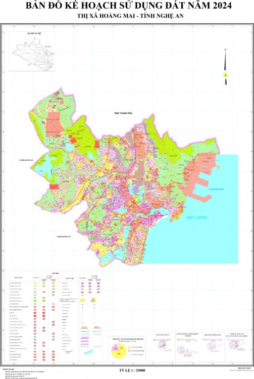 Bản đồ kế hoạch 2024 thị xã Hoàng Mai